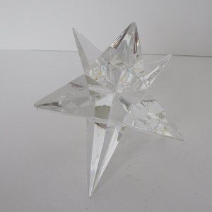 Rosenthal Bleikristall crystal star candle holder